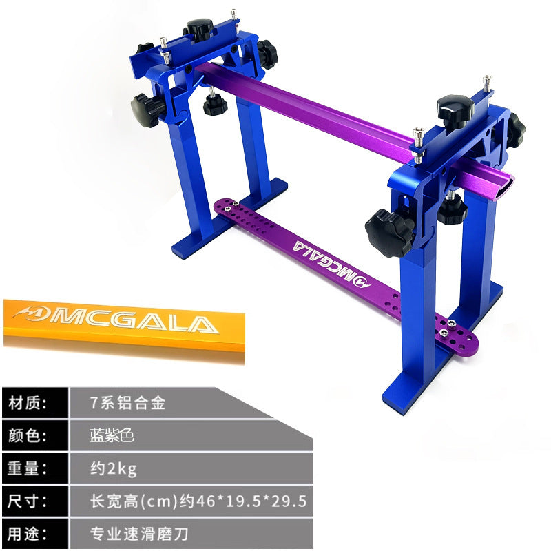 Speed Skate Sharpening Jig with Aluminum Alloy Frame and Diamond Sharpening Stone