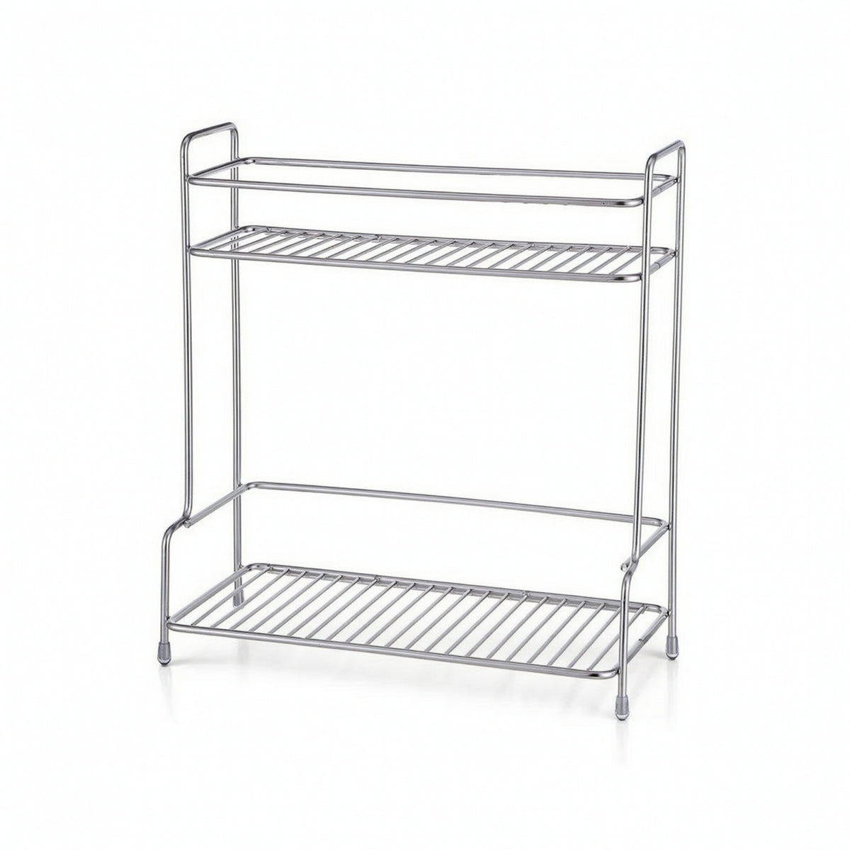 Countertop Storage Rack Stainless Steel Shelf Organizer for Lavatory Counter