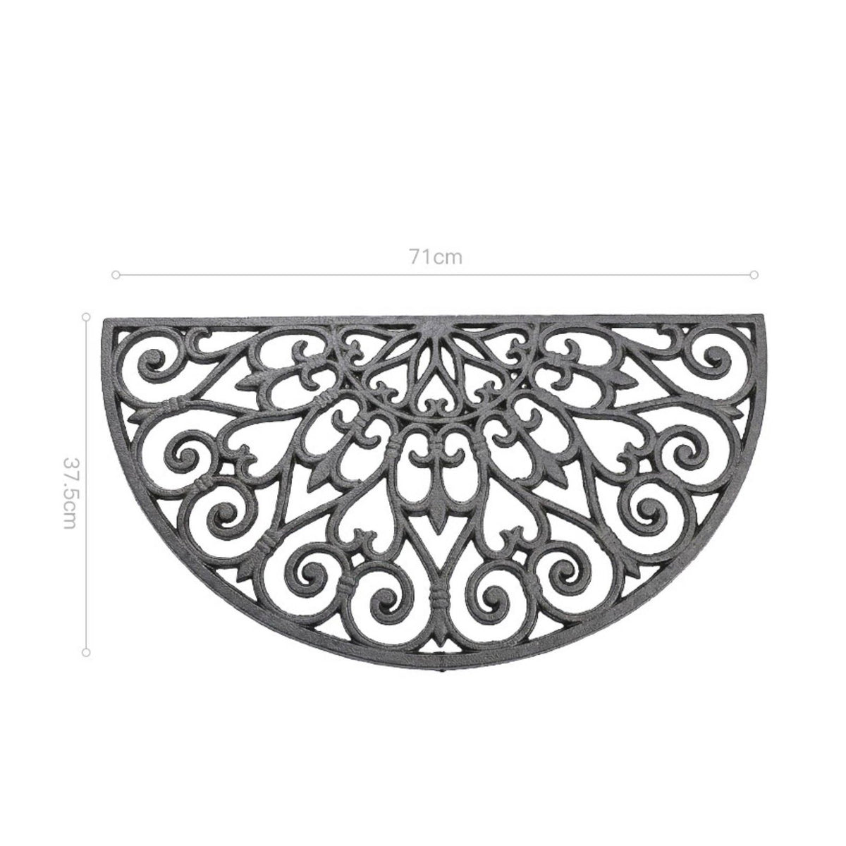 Cast Iron Mat Rustic Style Anti Slip Stair Mat Decorative Household Decor for Outdoor, Stairs