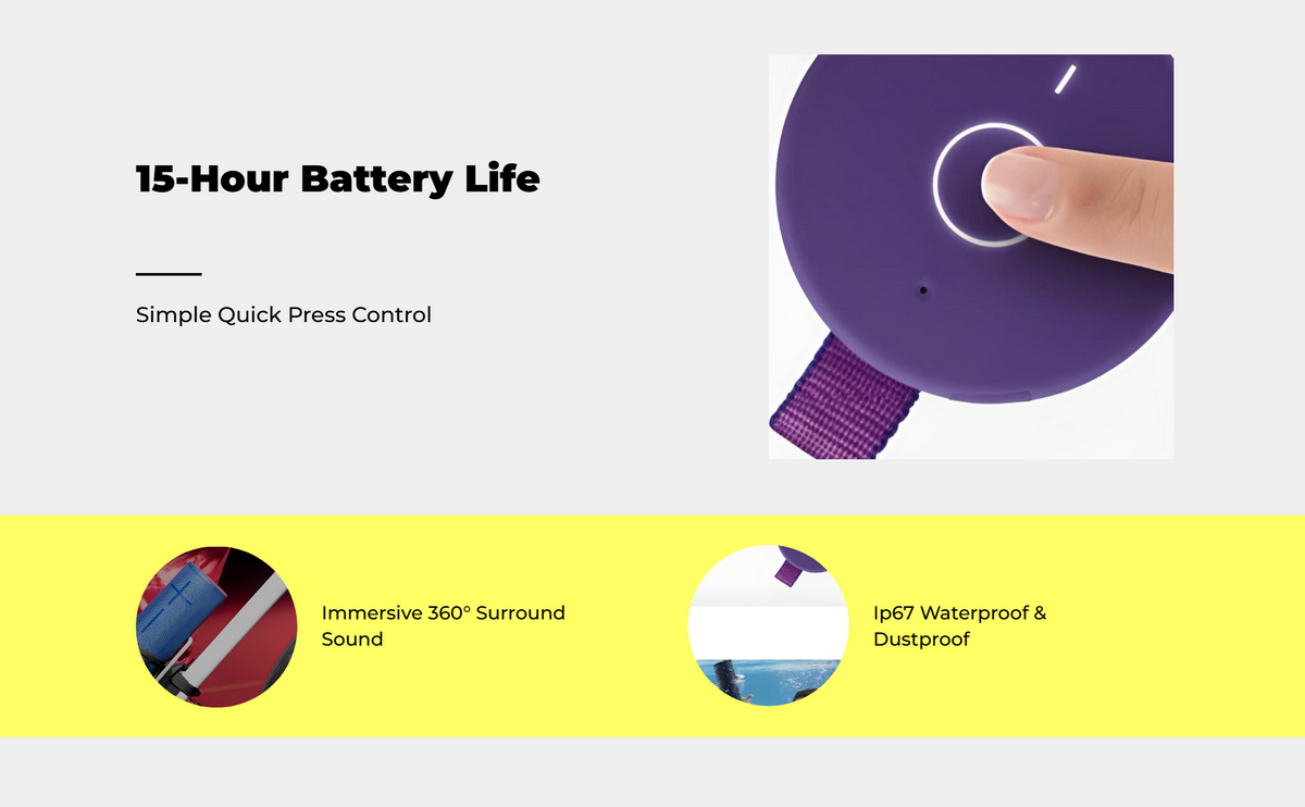 Waterproof speaker with 360° sound