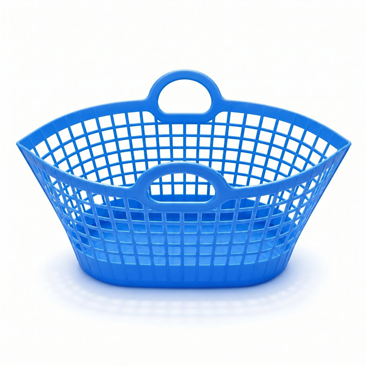 Household Storage Lattice Laundry Basket Shallow Molded Rim
