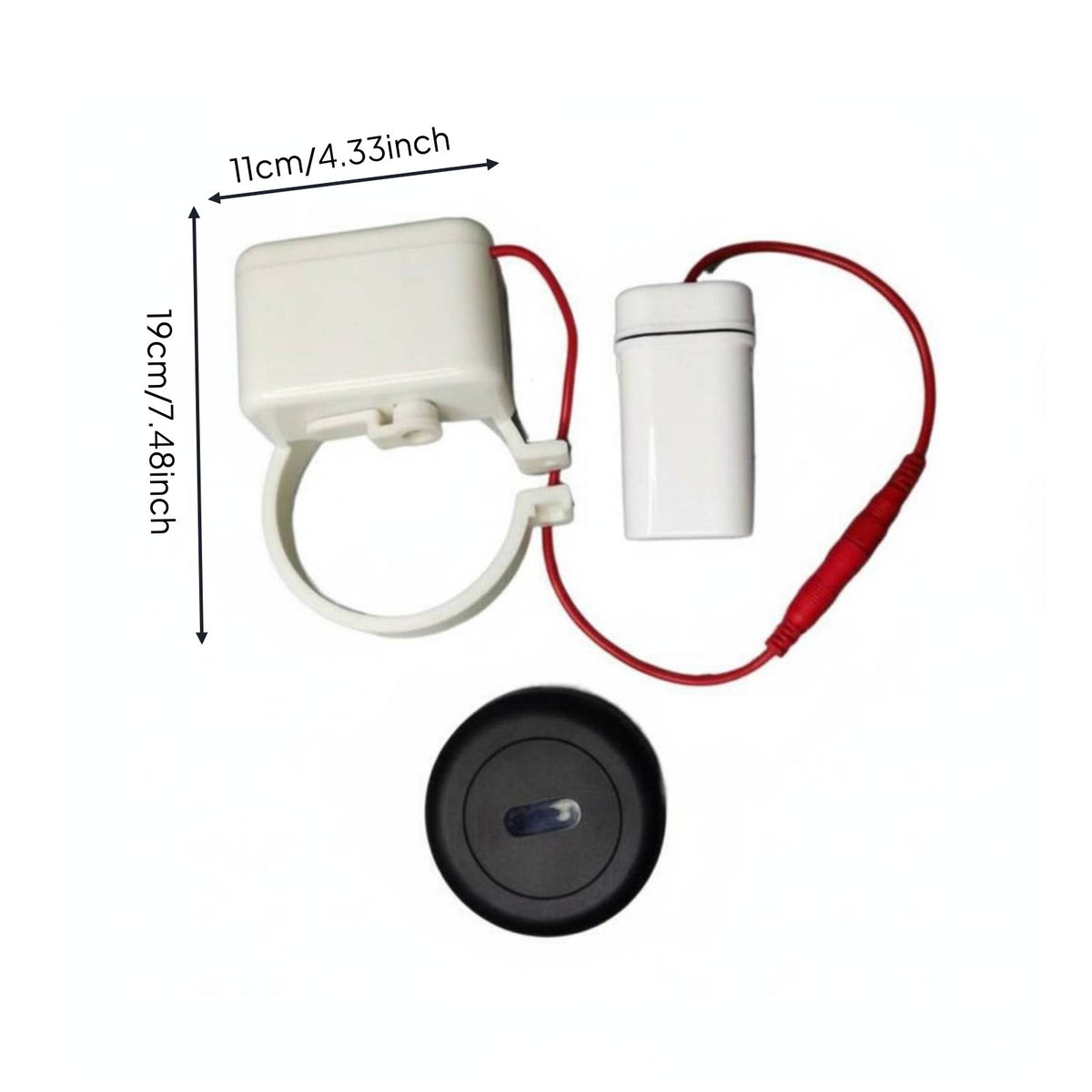 Automatic Toilet Flush Sensor Hygienic Hands-Touchless Toilet Flusher Kit