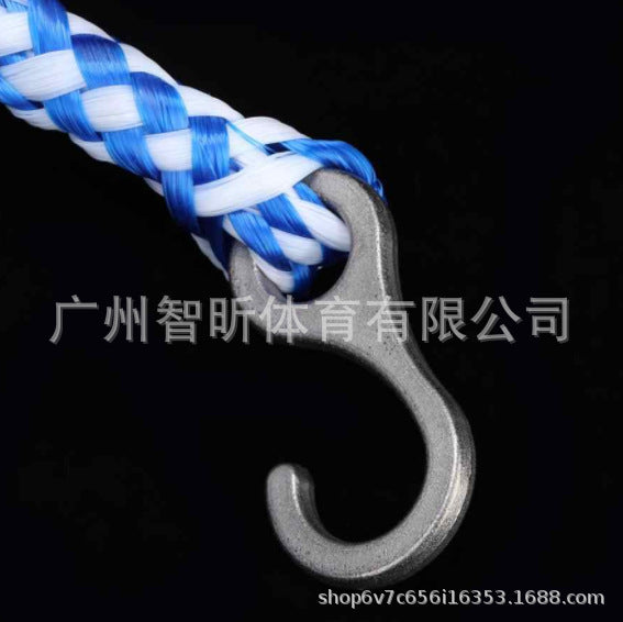 5m Swimming Pool Lane Line with Buoys - Blue and White Rubber Safety Float Line