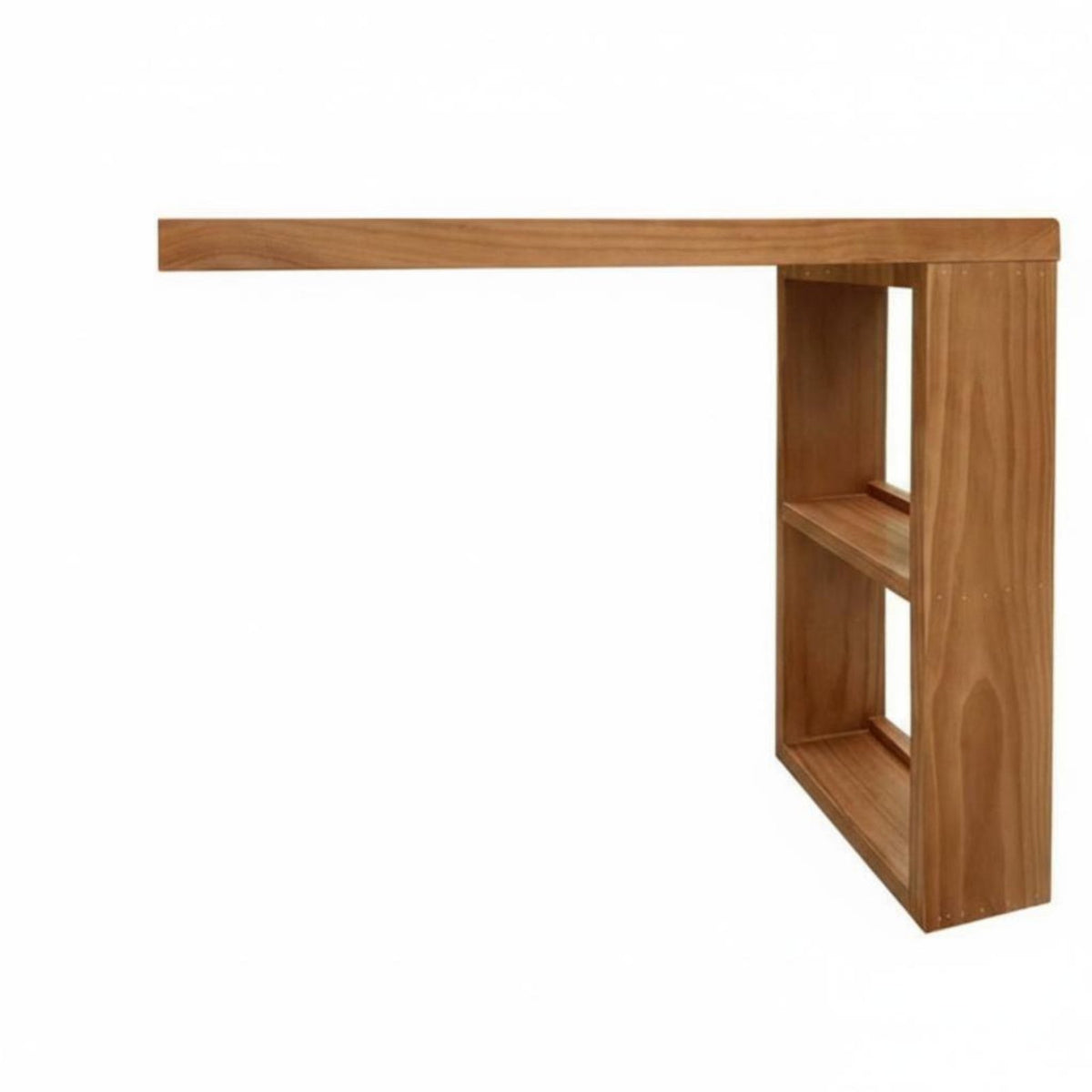 L-Shaped Corner Desk Unmixed Wood L-Shaped Desk Extension Board Space Saving Design Robust Duty for Telecommuting Workers
