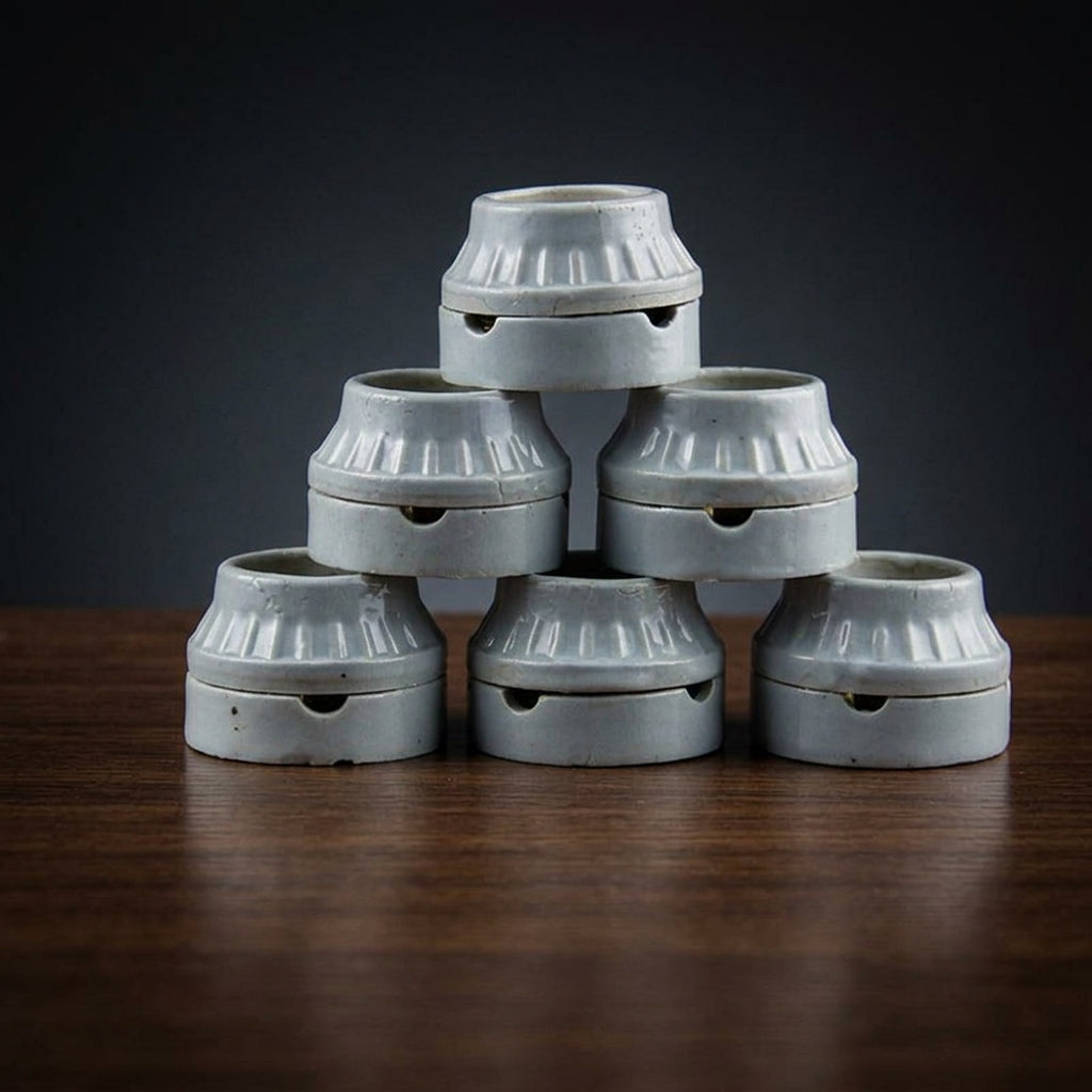 E27 Bulb Holder for Tortoise Accessories and Heat Lamp, High Temperature Resistant Ceramic Light Fixture for Reptile Enclosure, 6 Pack, 250V