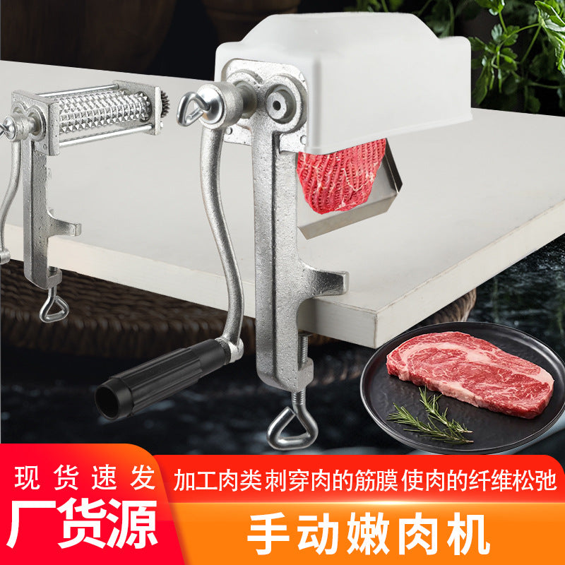 Manual Cast Iron Meat Tenderizer for Home Use