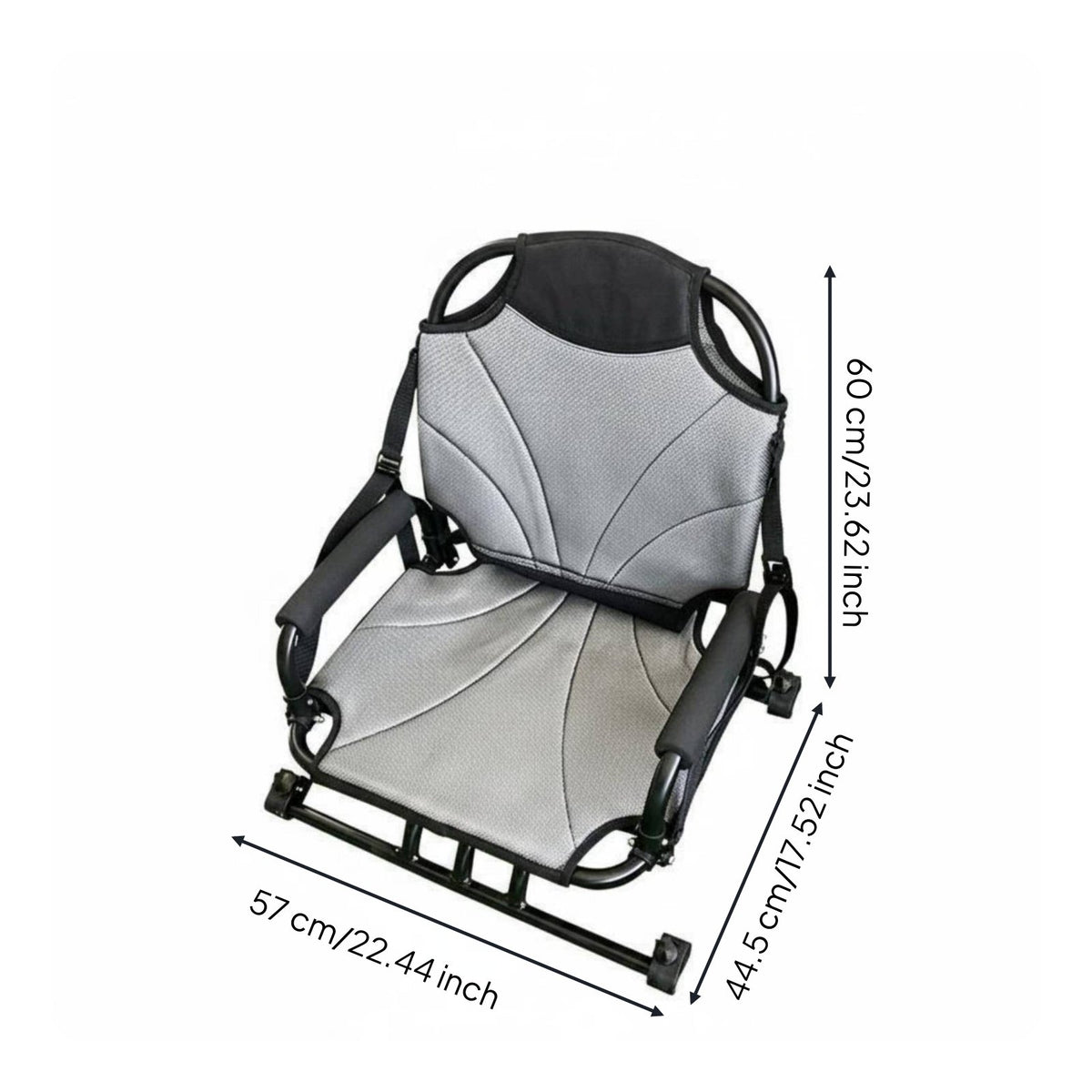 Boat Seat 360-Degree Rotation Swivel Boat Seat Universal Fit Aluminum Frame Kayak Chair for Kayakers, Kayaking, Fishing