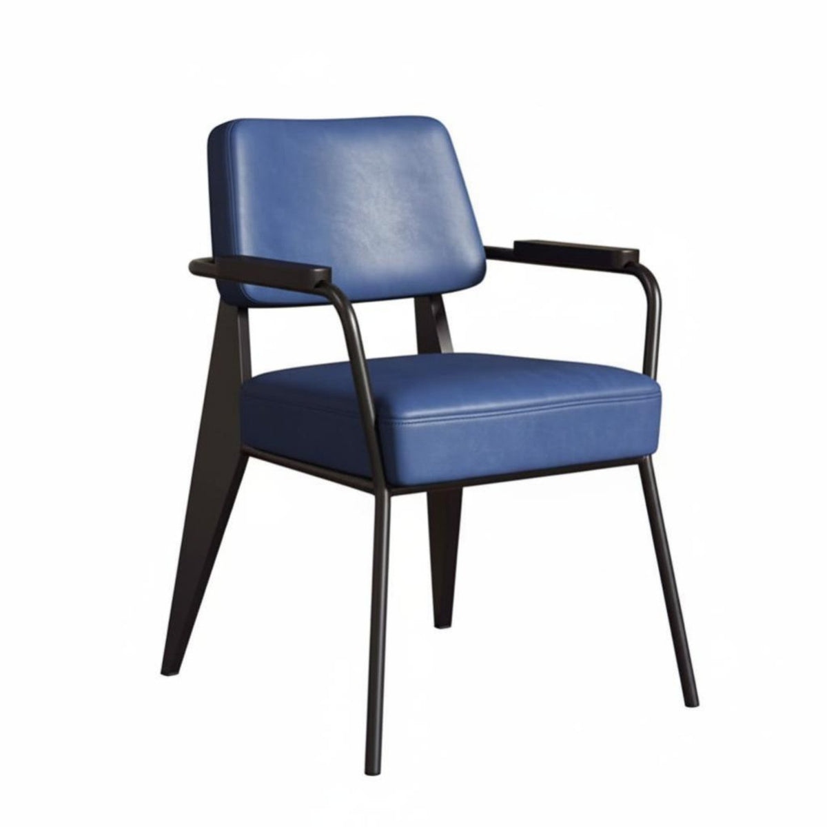Upholstered Armchair with Angled Legs Factoryinfluenced & Design Business-Grade Furniture Retro Design Rustresistant Finish