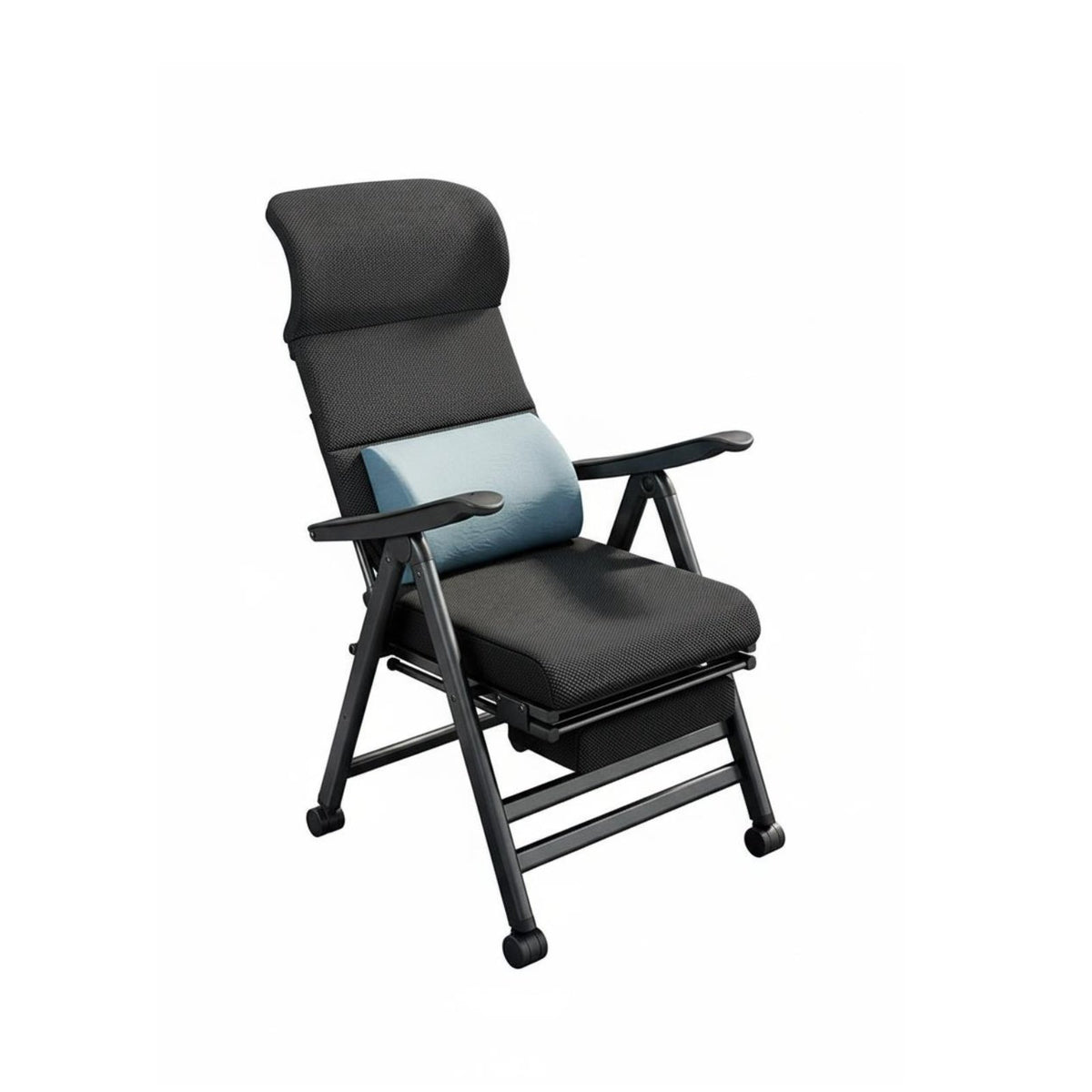 Transformable Lounger Double-purposeUse Design Transformable Armchair Bed Fully Reclining Sturdy Frame for Students