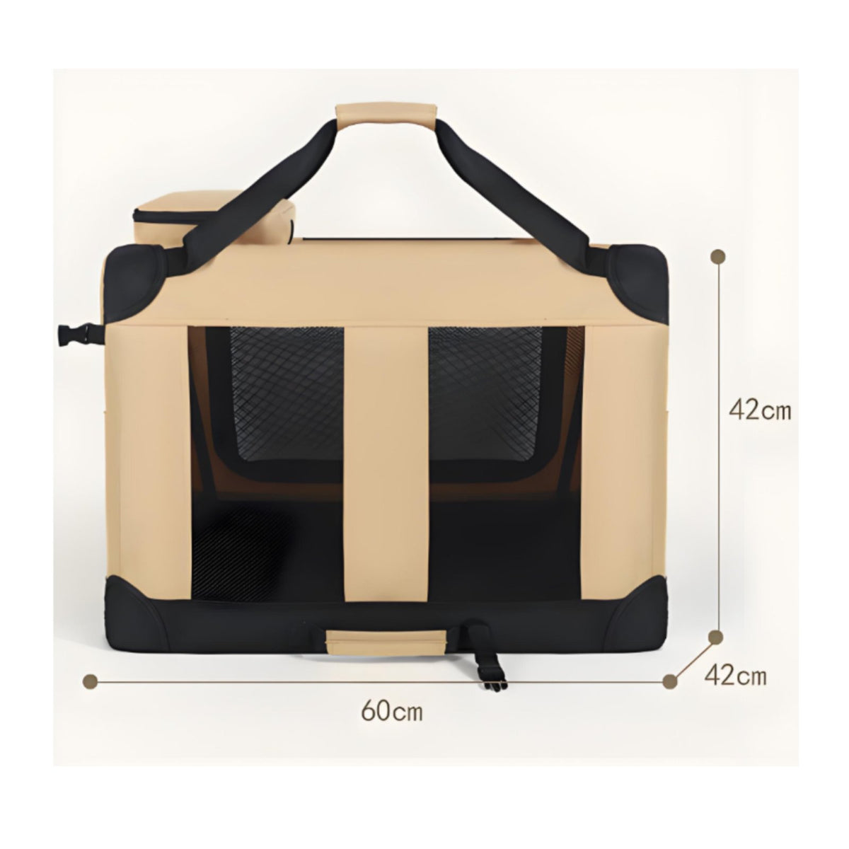 Rolling Pet Carrier Breathable Mesh Wheeled Feline Carrier Hand Carry for Travel