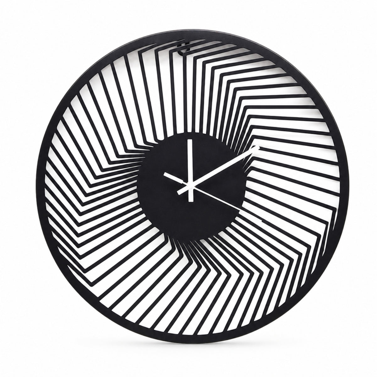 Metal Wall Clock Industrial Clock with Silent Movement Quiet for Office