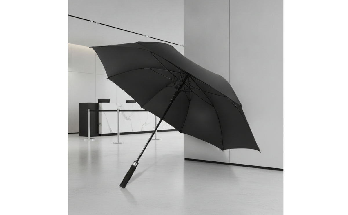 Water-Repellent Straight Umbrella with EVA Handle Oversized Long-Handle Umbrella with 8 Ribs Windproof Heavy Duty for Hotels