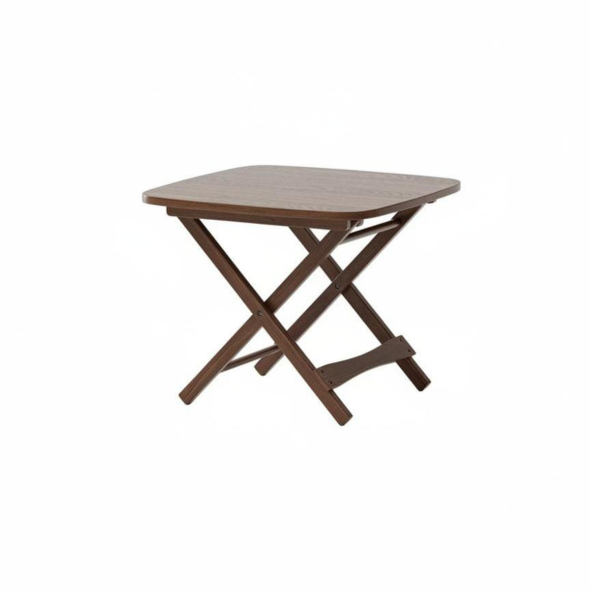 Square Collapsible Wood Table Lightweight Portable Furniture for Campers, Adults