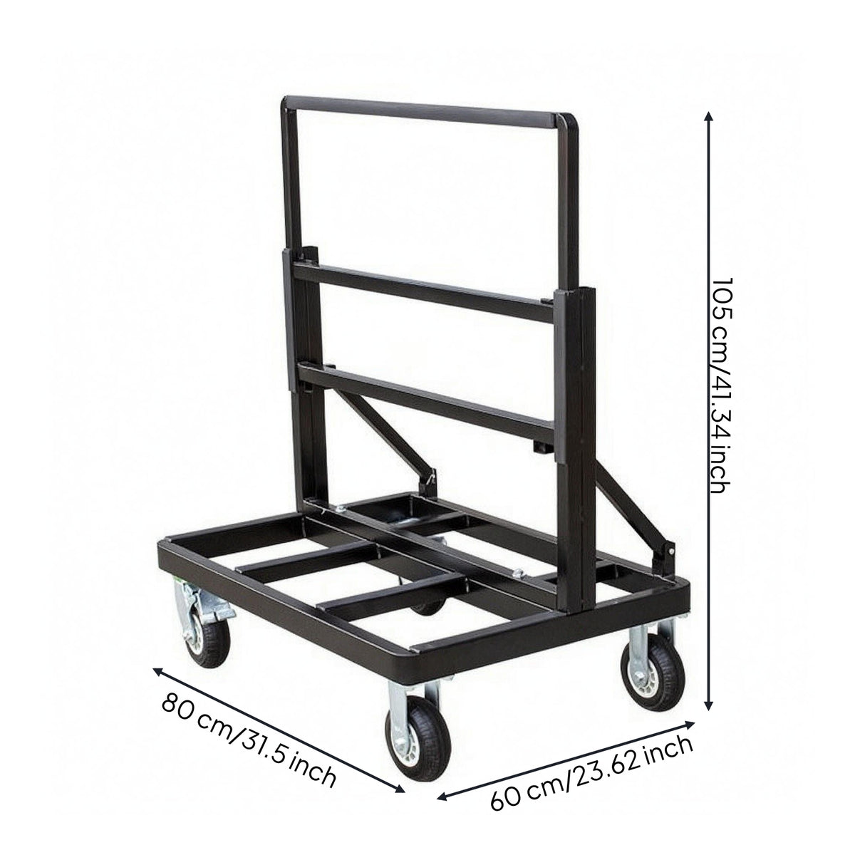 Panel Trolley Brake Wheels Glass Trolley Heavy Duty Door Cart