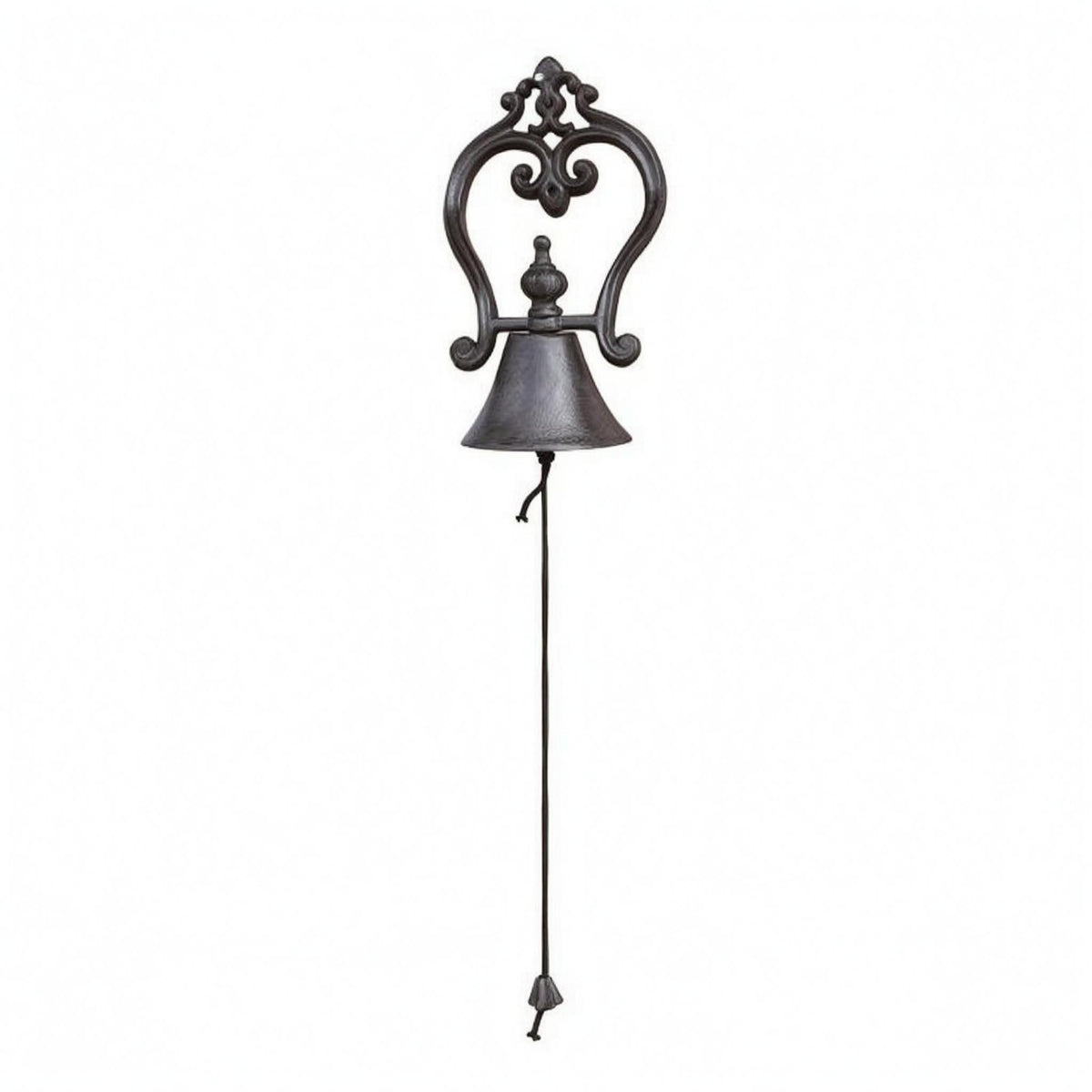 Cast Iron Bell Outdoor Use Rustic Hanging Bell Antique Finish for Garden