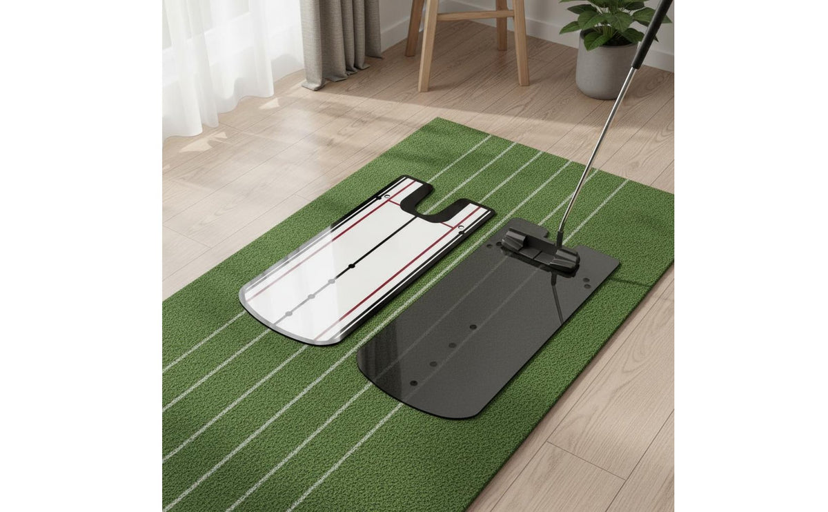 Golf Putting Mirror Acrylic Putting Alignment Mirror Portable Design Sports Practice Tool for Beginners, Indoor