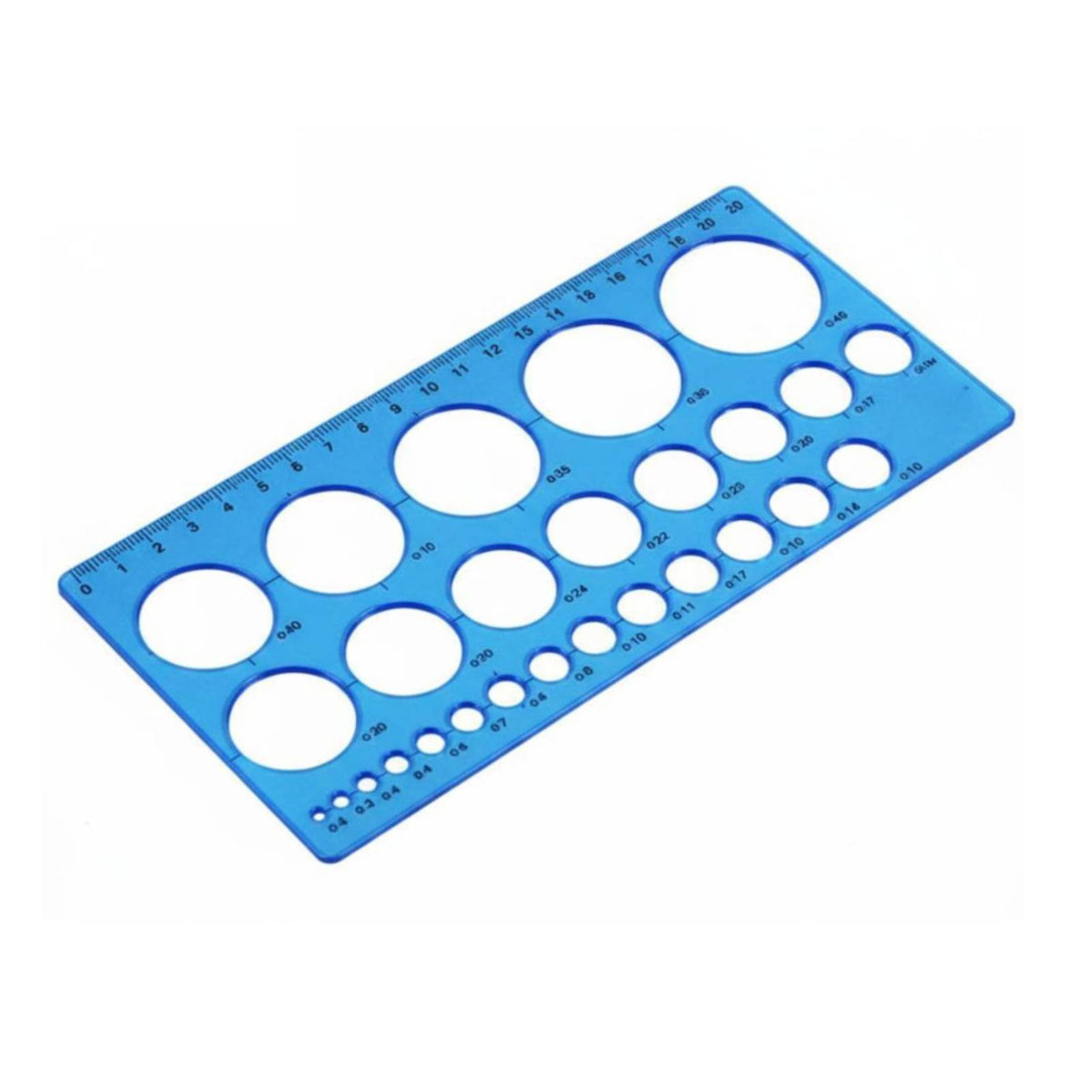 Spray Paint Template Translucent Circle Stencil Reusable Masking Template with Ruler for Hobbyists