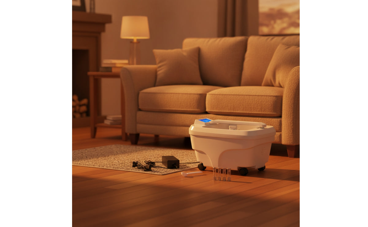 Wheeled Electric Foot Bath Basin Heated Foot Bath with Wheels Portable for Home, Salon
