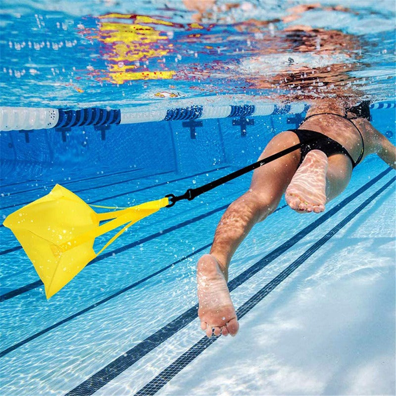Swimming Resistance Training Umbrella with Anti-Slip Belt and Durable Pull Rope