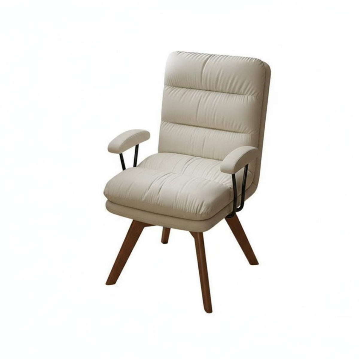 Upholstered Swivel Armchair Multi-Use Desk Chair With Armrests for Adults, Women