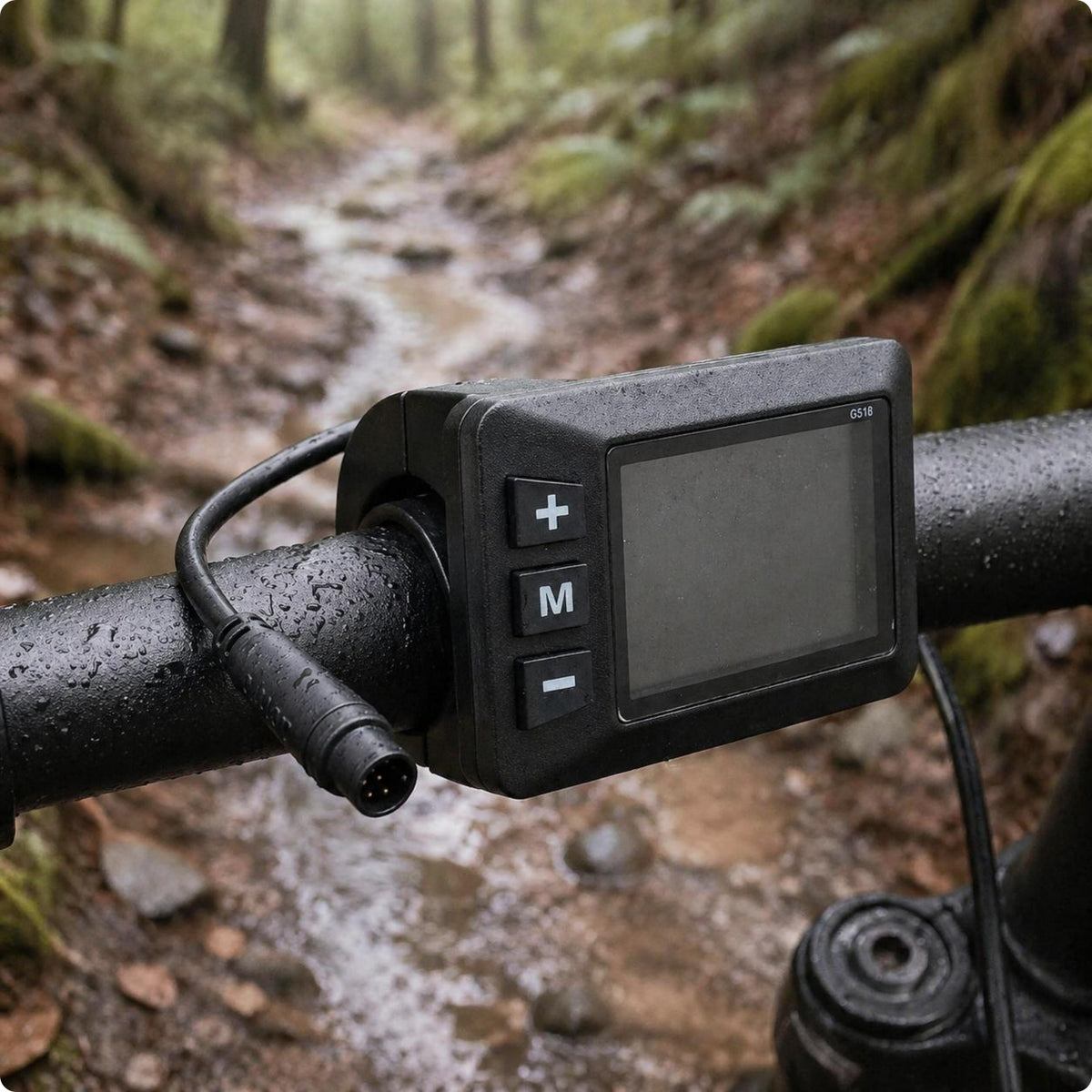 Electrical Motorcycle Display Three-Button Motorcycle Instrument Display Black Vehicle Part