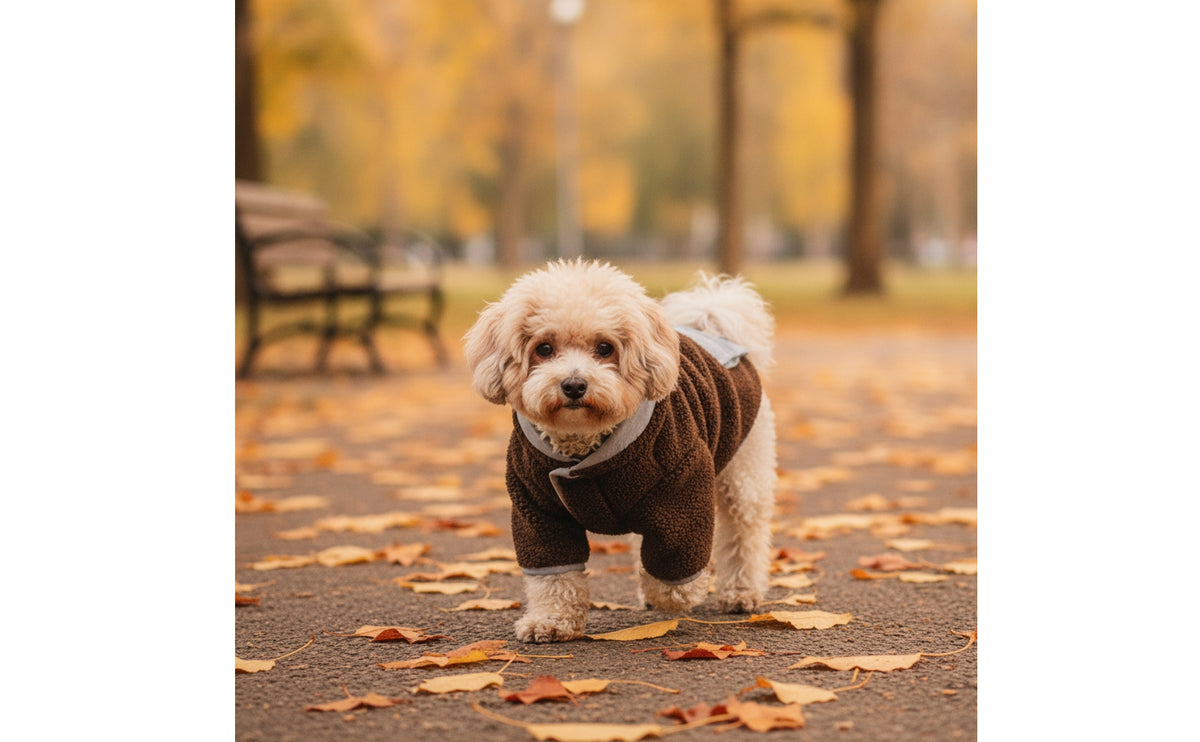 Dog Fleece Coat Soft Dog Coat with Leash Opening Full-Coverage Pet Clothing for Dogs, Pets, Cold Weather, Outdoor Trips