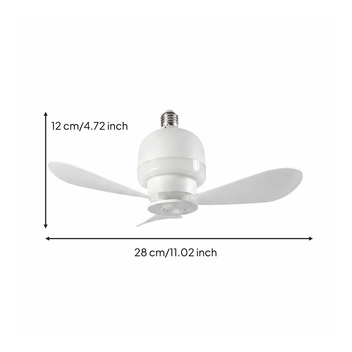 E27 Fan Light Compact Home Lighting Space-Saving for Students