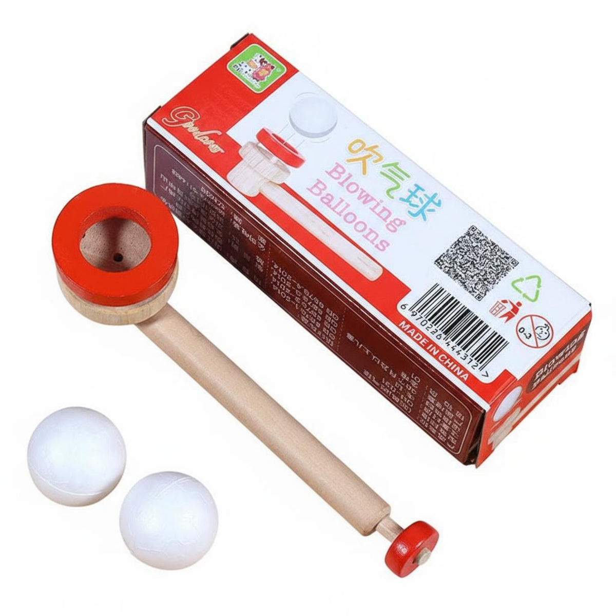 Sensory Play Hover Ing Ball Pipe Toy Burr Ball Blow Pipe Parent-Child Bonding for Children 3-7 Years, Boys, Preschool, Indoor, Home