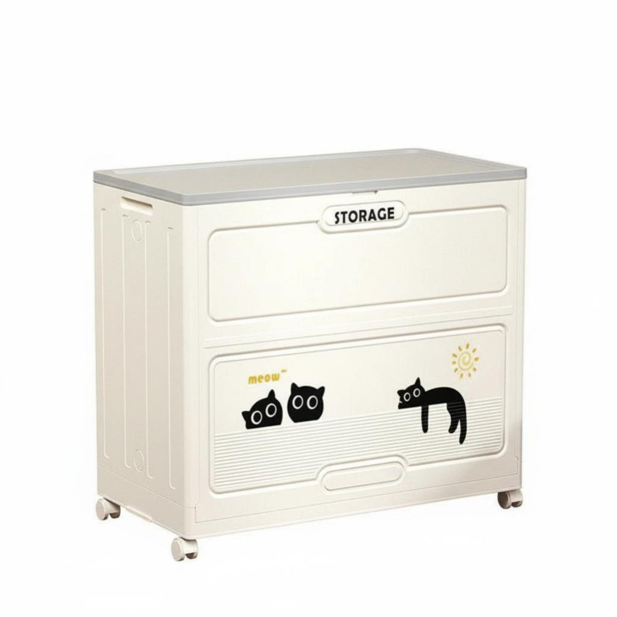 foldable Container with Doors Foldable Design Organizer Box Large Capacity