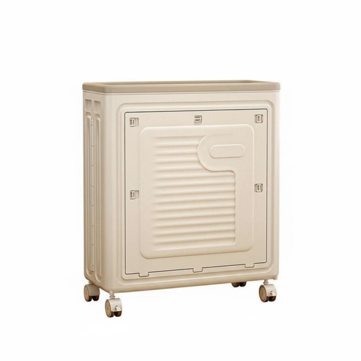 Rolling foldable Laundry Basket With casters Clothes Container Large Capacity