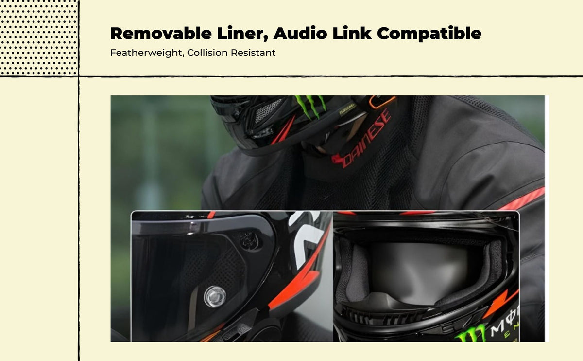 Carbon Fiber Motorcycle Helmet
