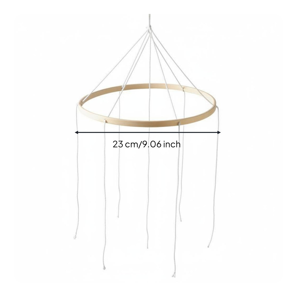 DIY Wooden Mobile Hanger Material DIY Nursery Infant Bed Toy Bed Bell Hanger for Newborns, Infants