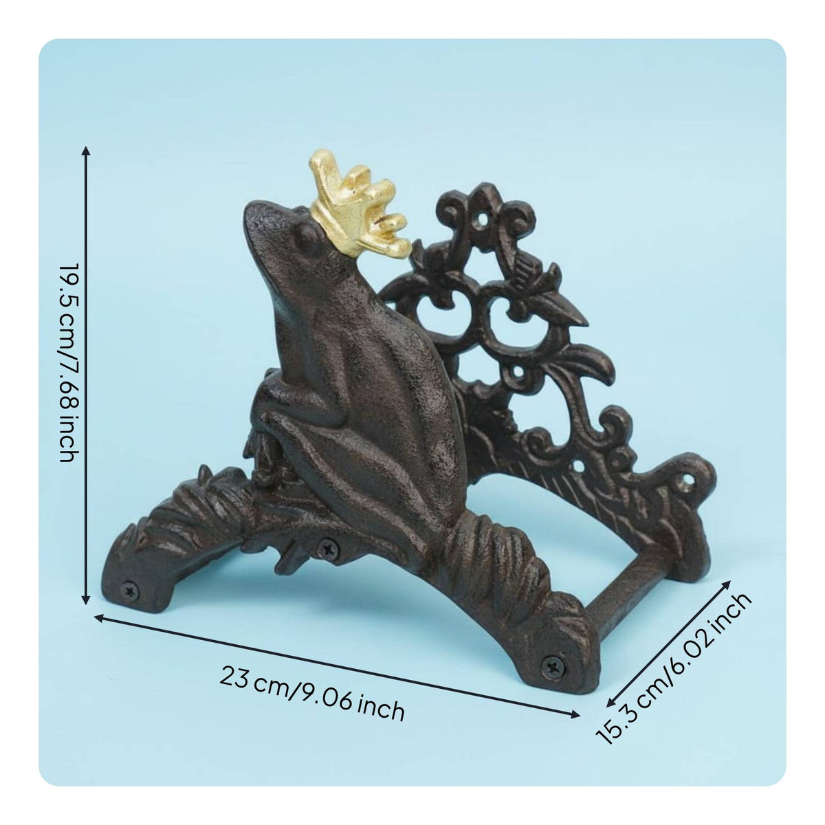 Wall Mounted Hose Holder Cast Iron Garden Hose Hanger Rustic Design for Car Wash