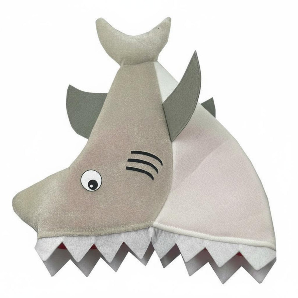 Soft Shark Head Hat Cute Shark Hat Sea Themed Animal Headwear for Christmas