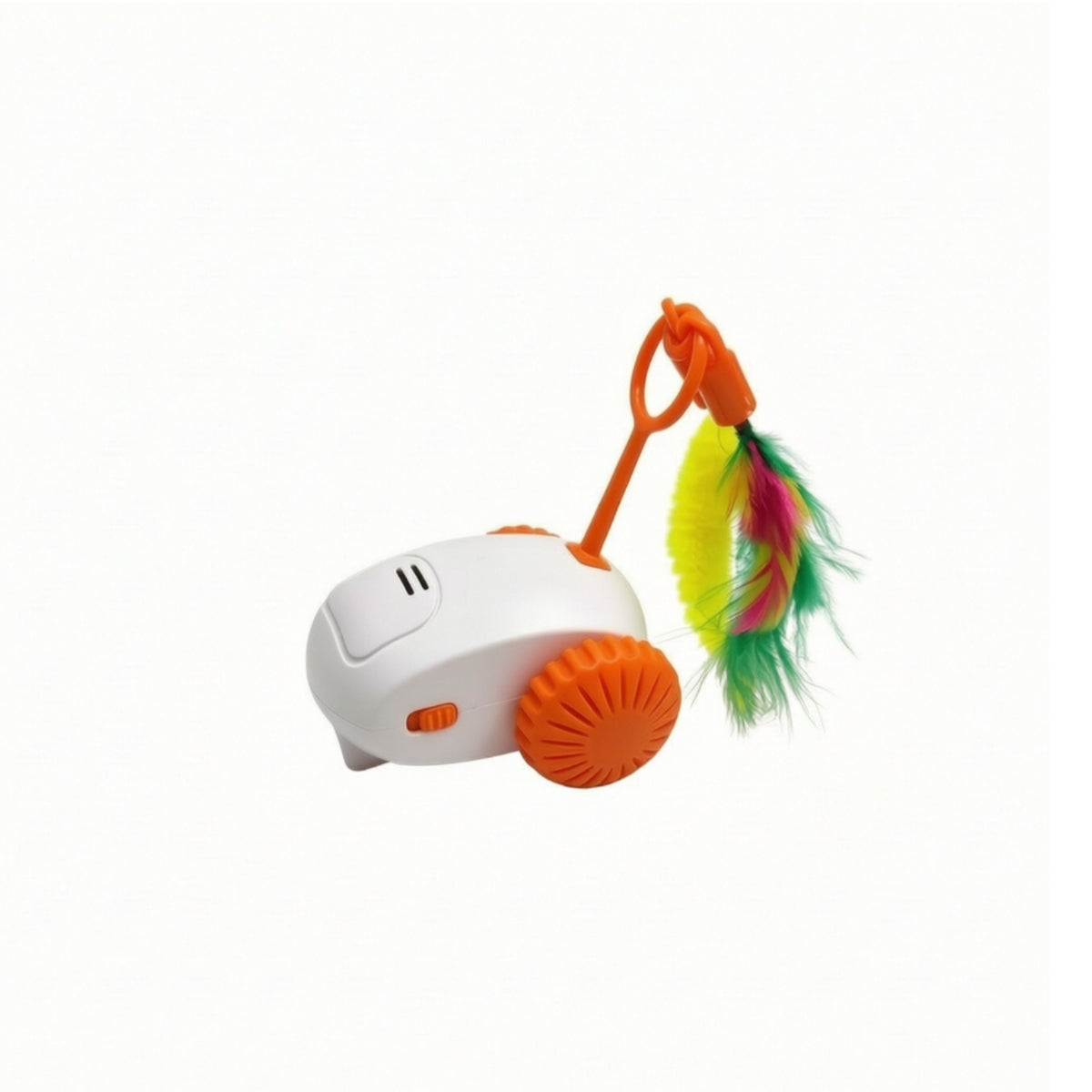 Self-Moving Interactive Cat Toy Obstacle-Avoidance Cat Toy with Wand Automatic Electric for Cats, Kittens, Apartment