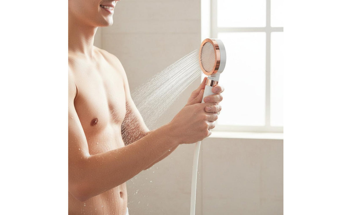 High Pressure Shower Nozzle Watertight High Pressure Rain Shower Nozzle Removal Washroom Fixture for People with Sensitive Skin