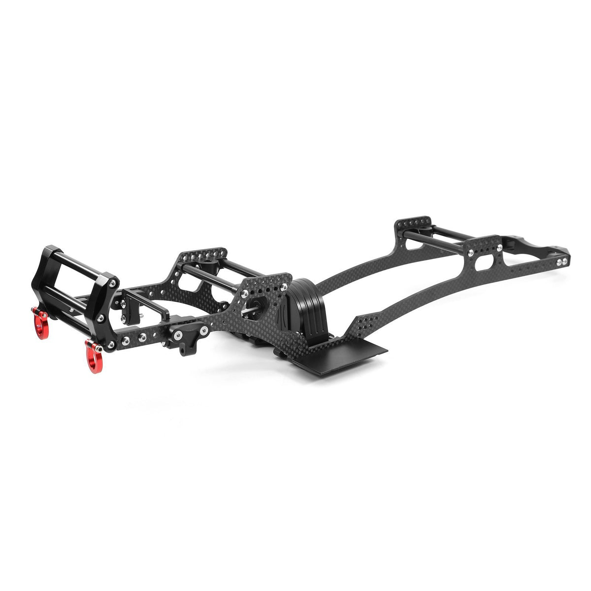 LCG Carbon Fiber Chassis Kit for 1/10 RC Crawler SCX10, DIY Upgrade Part, Version A