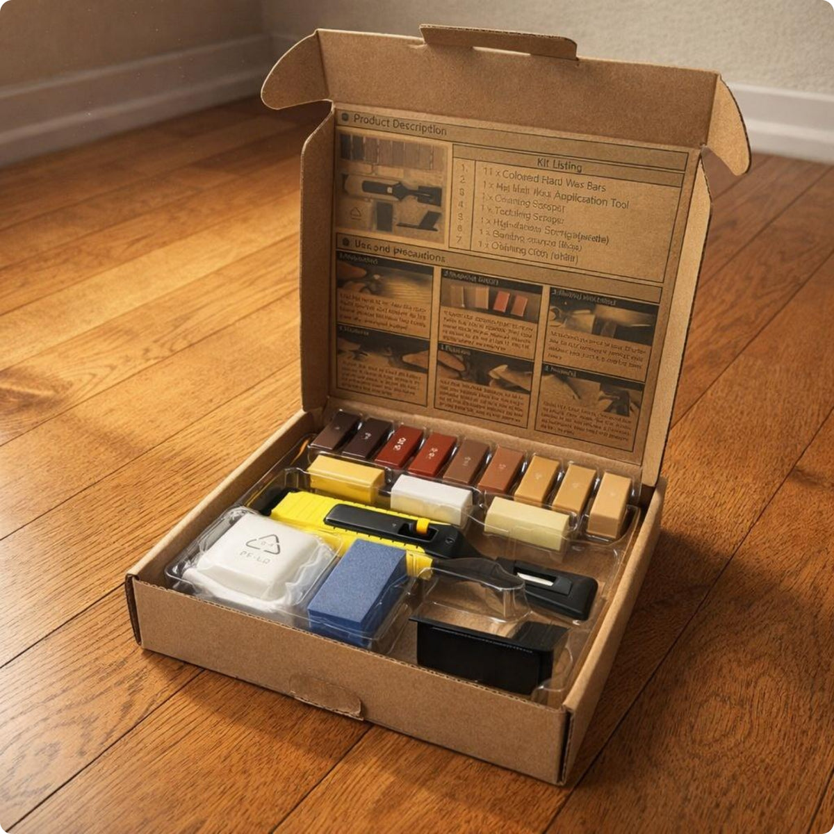 Wood Floor Repair Kit Sanding Sponge Furniture Scratch Repair Kit