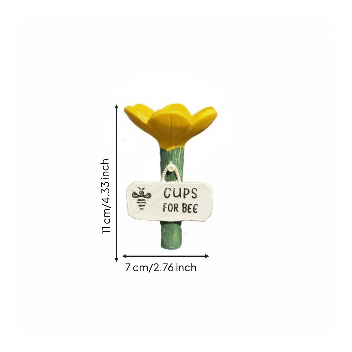 Flower Bee Waterer Resin Material Flower Water Feeder Garden Decoration