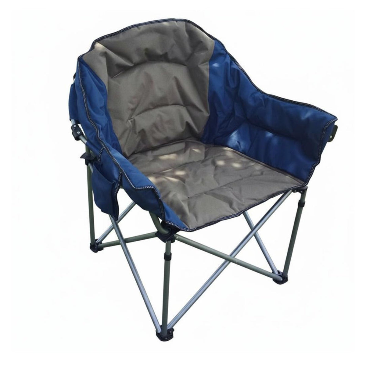 Portable Armchair with drink Holder Foldable Design Folding Chair sturdy Frame