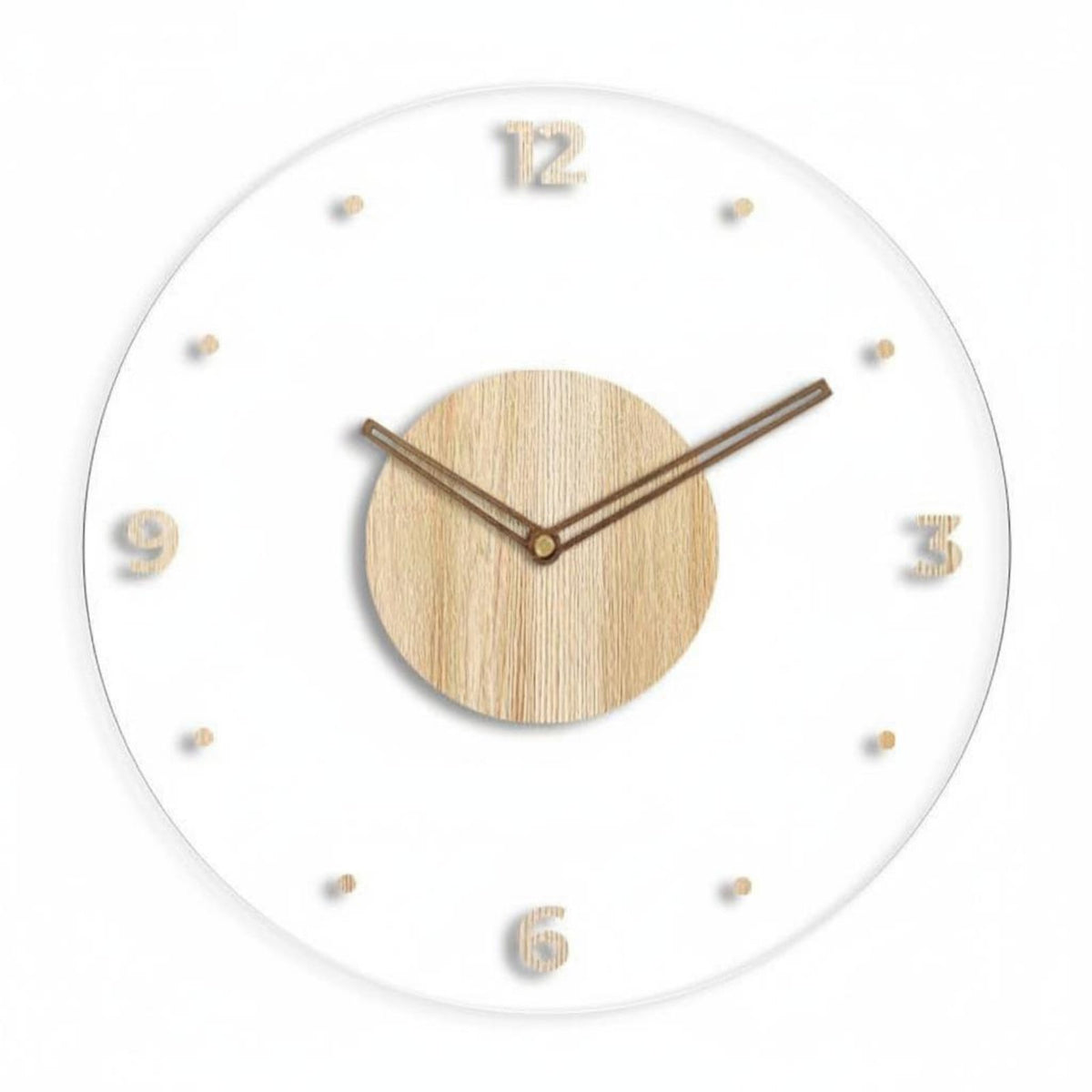 Acrylic Wall Clock Easy to Read House Decoration Mirror Surface for Living Room