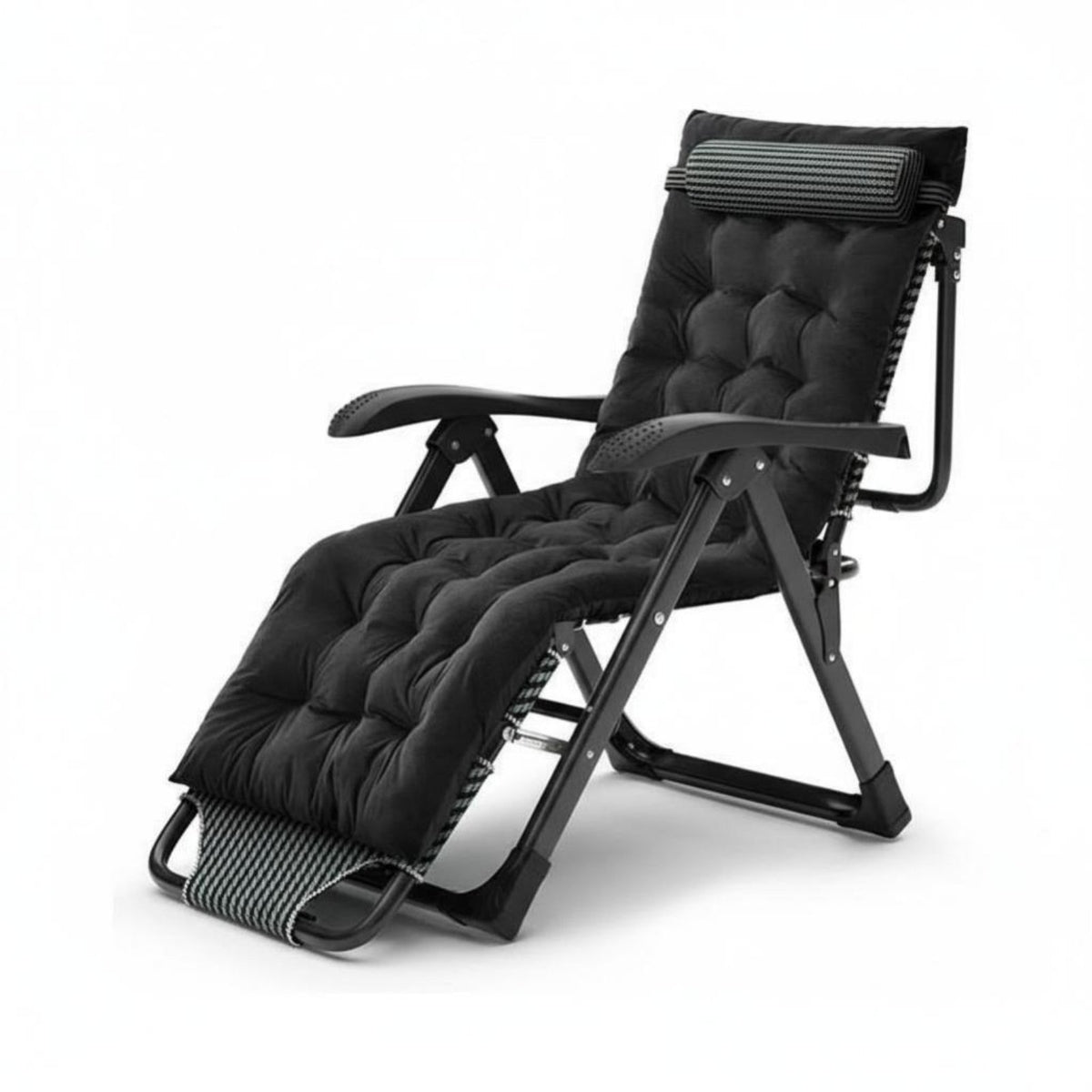 Folding Deck Chair Foldable Weightless Reclining Chair long-lasting Frame for Office Workers