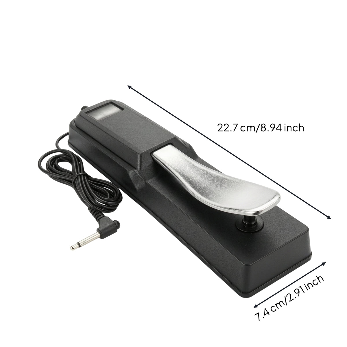 Sustain Pedal Sturdy Sustain Pedal with Polarity Switch Non Slip Instrument Accessory for Keyboardists, Pianists