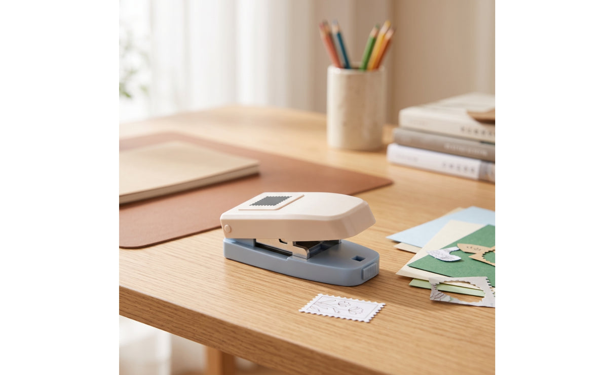 Paper Handheld Paper Punch Compact Handheld Paper Punch Easy-Topress-down Hole Punch for Crafters, Kids, Scrapbooking, Card Making, Classrooms