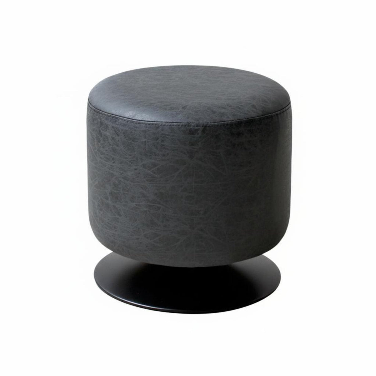 360-Degree rotate Round Rotating Footrest Multi-Functional Round Upholstered Ottoman Multifunctional Vanity Seat Thick Sponge pad for Adults, Homeowners, Home Decorators, Living Room, Entryway, Bedroom, Office