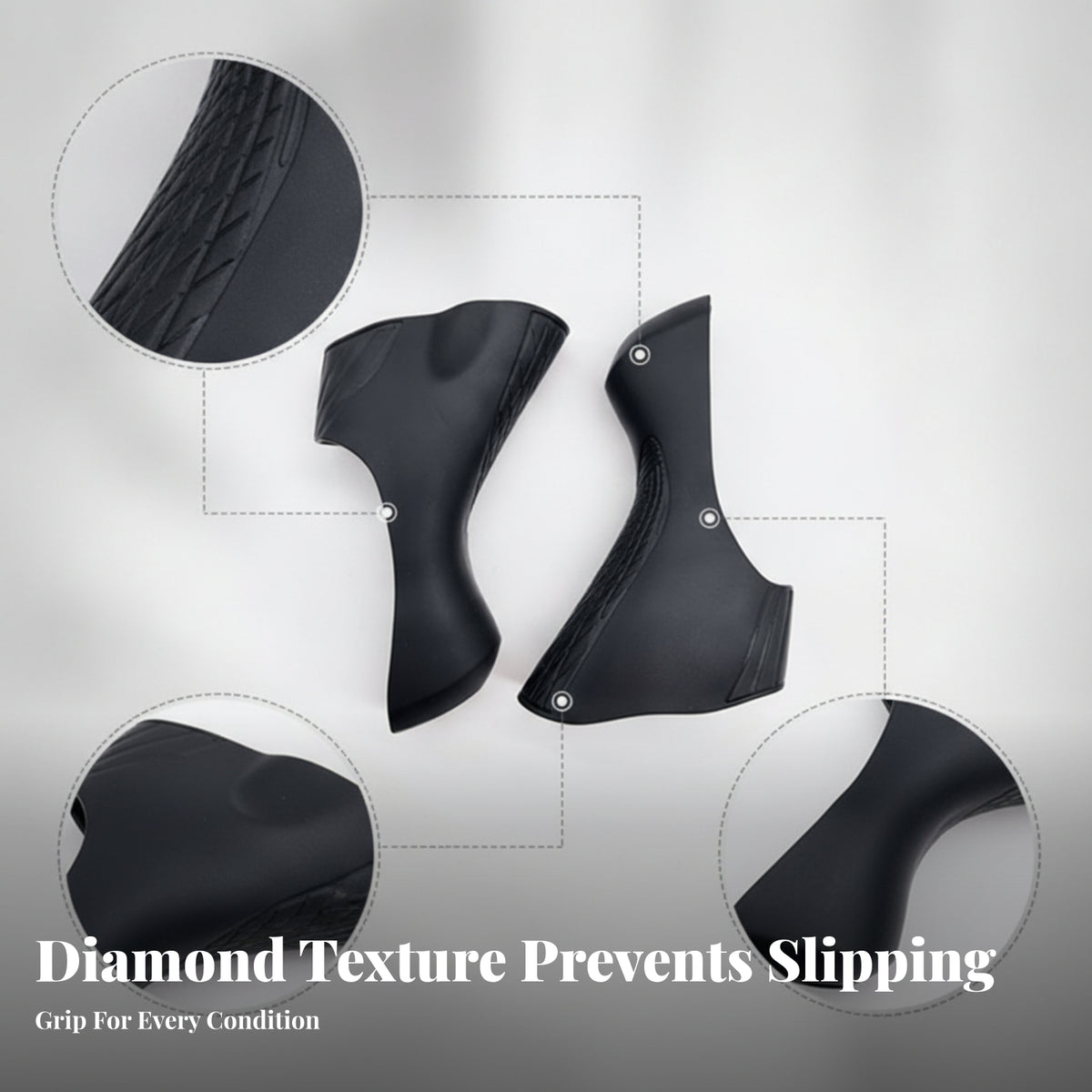 2 Pieces Black Brake Lever Hood Cover Molded Gear Gear Cover