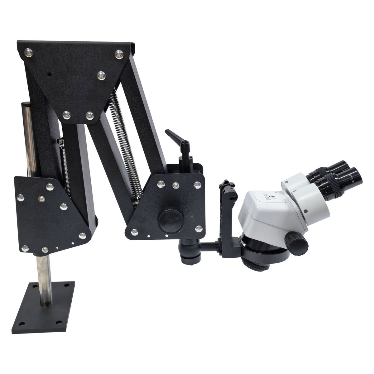 Articulated Optical Instrument Stand Spring-Assisted Optical Instrument Stand with Base Plate Heavy-Duty for Technicians