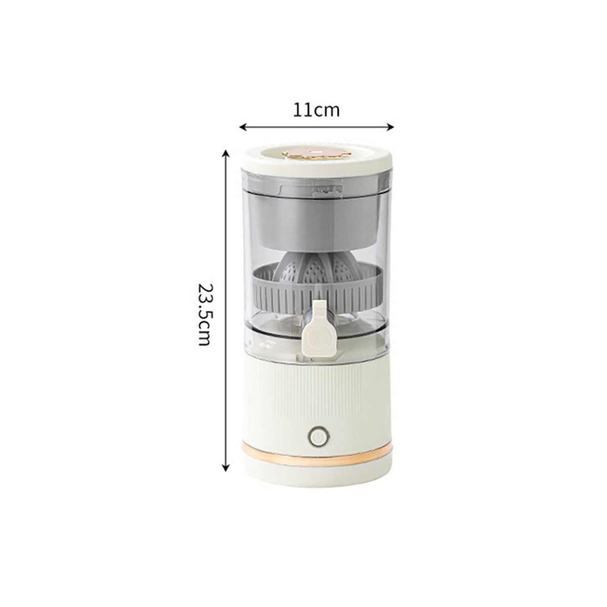 Easy to Clean Portable Electric Juicer Single-Press Operation Cordless Fruit Juicer Bladeless Design Electric Citrus Press for Camping
