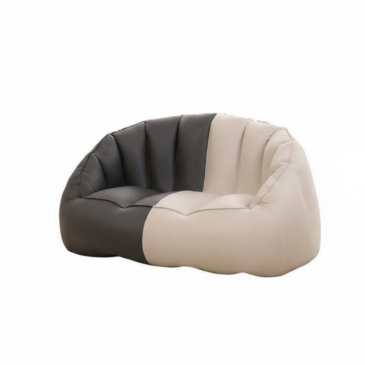 Soft and Comfortable Pumpkin-Shaped Loveseat High Resilience Floor Chair Lightweight Lounge Seating Ergonomic Design for Apartment Dwellers, Homeowners, Children, Living Room, Bedroom, Leisure Area, Reading Nook