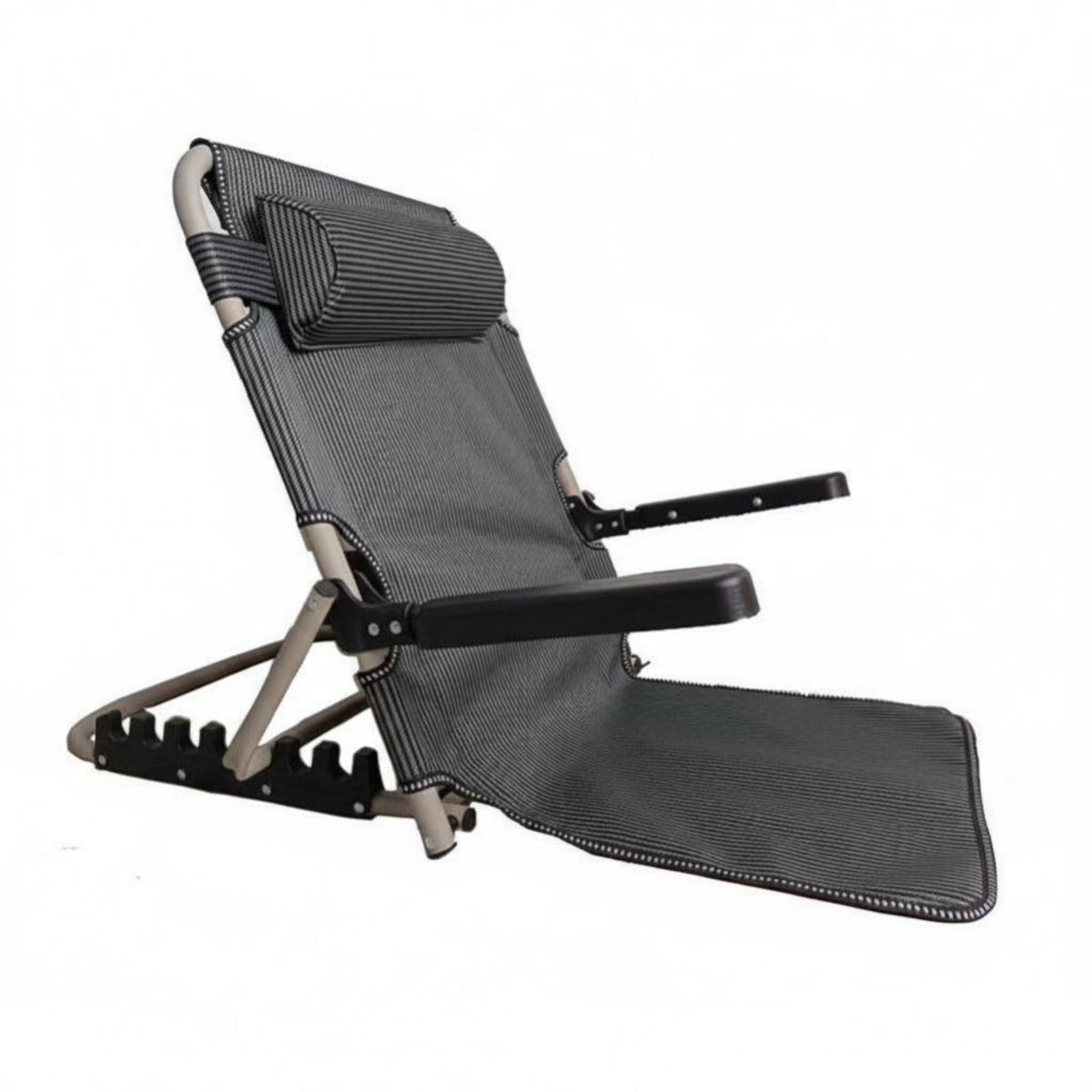 Adjustable Bed Lounger with Armrests Foldable Design Adjustable Floor Lounger